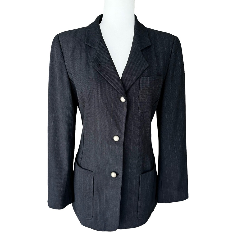 Giorgio Armani Wool Blazer Black Jacket Women’s
